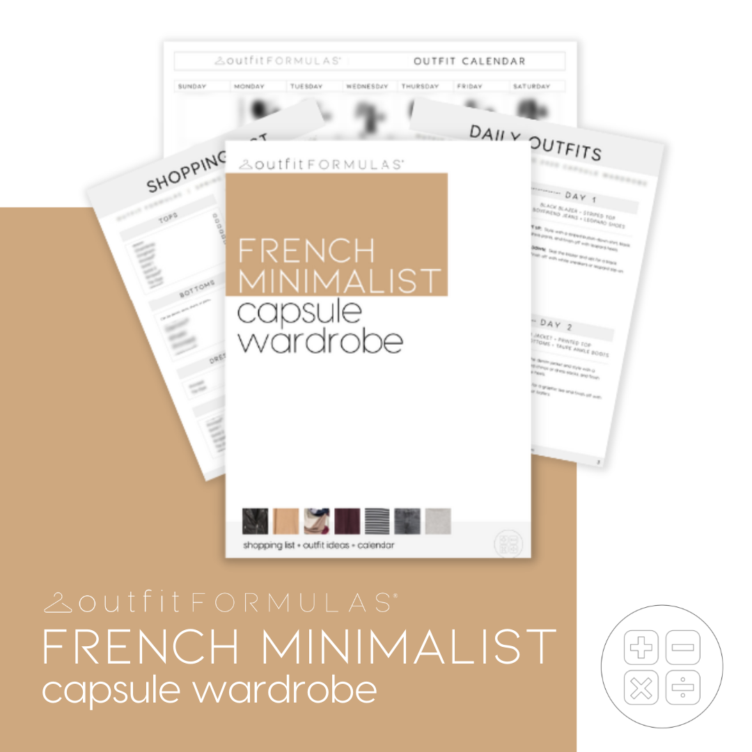 Product image for French minimalist capsule wardrobe