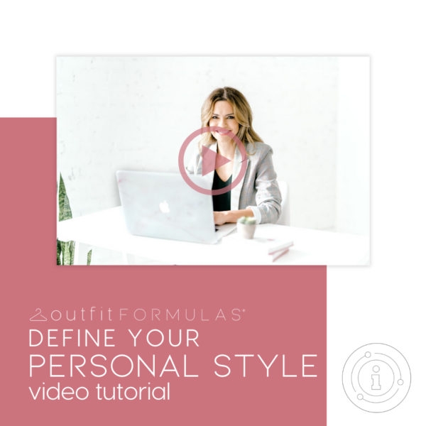 Thumbnail image for define your personal style video tutorial - image showing Alison sitting at a desk, typing on a laptop, and smiling at the camera