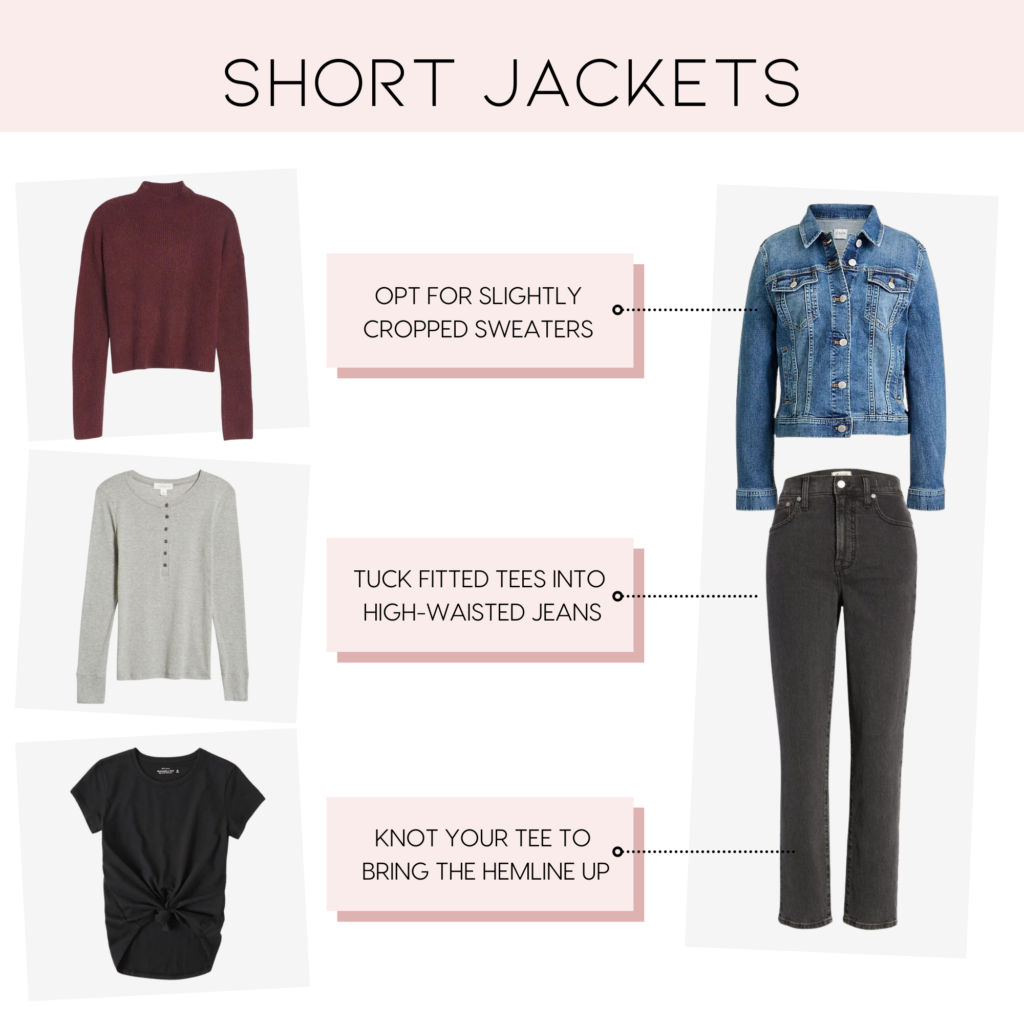 how to layer with short jackets