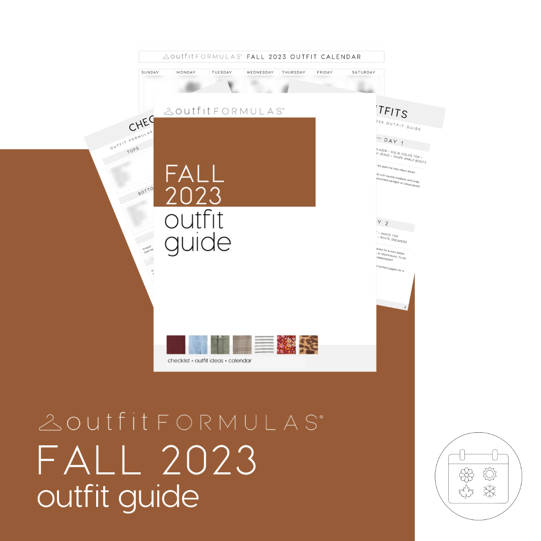 Fall 2023 Outfit Formulas Outfit Guide Product